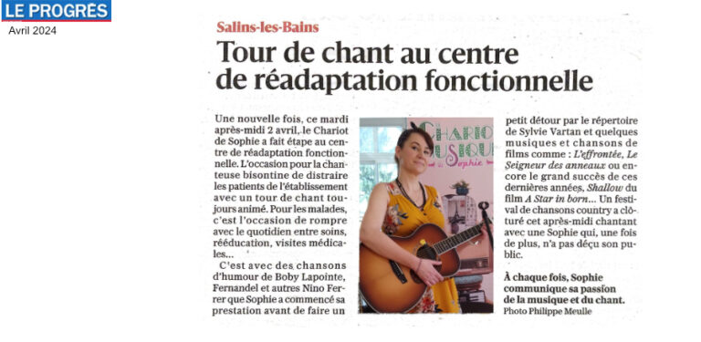 Le Progrès, CRF Salins Les Bains