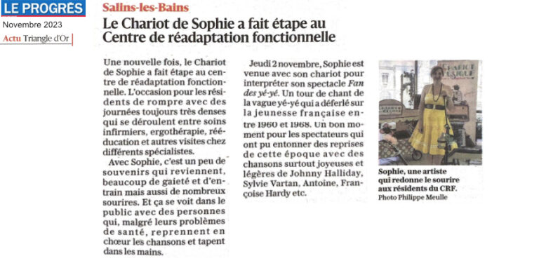 Le Progrès, CRF Salins Les Bains