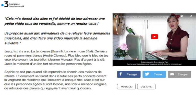 France 3 - Article vidéos Covid
