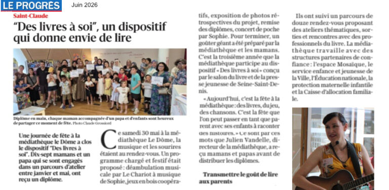 Le Progrès, Médiathèque Saint-Claude